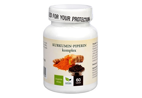 Natural Medicaments Kurkumin piperin komplex 60 tbl.