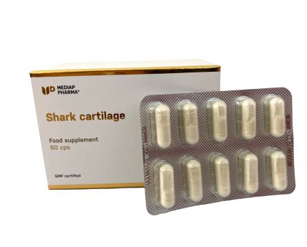 Shark cartilage Žraločí chrupavka 60 kapslí + tekutý vitamín B12 zdarma
